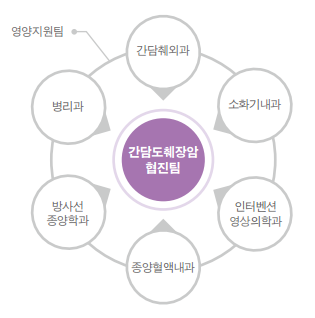 간 · 담도 · 췌장암 협진팀의 구성